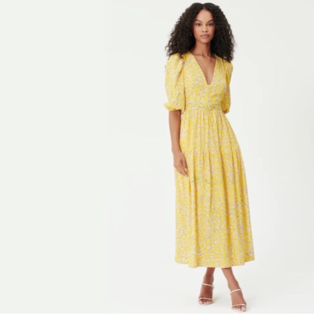NWOT NICHOLAS Celie Floral-print Long Dress - Picture 3 of 16